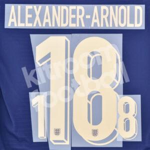 UEFA Euro 2024 England Away Name Number Set #18 ALEXANDER-ARNOLD Repro