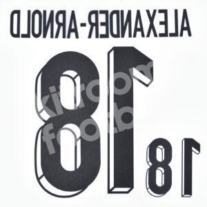 UEFA Euro 2024 England Home Name Number Set #18 ALEXANDER-ARNOLD Repro - Image 3
