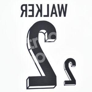 UEFA Euro 2024 England Home Name Number Set #2 WALKER Repro - Image 3