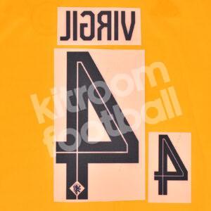 2024 Netherlands UEFA Euro Home Name Set #4 VIRGIL (Repro) - Image 3
