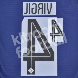 UEFA Euro 2024 Netherlands Away Name Number Set #4 VIRGIL van Dijk Repro - Image 3