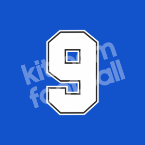 1990-92 Sampdoria Home Name Number Set #9 Vialli Flock Repro