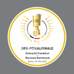 2017 DFB Pokalfinale Final German Cup Patch Borussia Dortmund vs Eintracht Frankfurt Repro