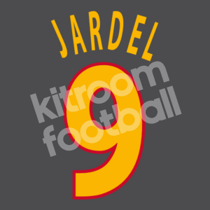 2000-01 Galatasaray Away Name Number Set #9 JARDEL Repro