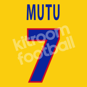 UEFA Euro 2000 Romania Home Name Number Set #7 MUTU Repro