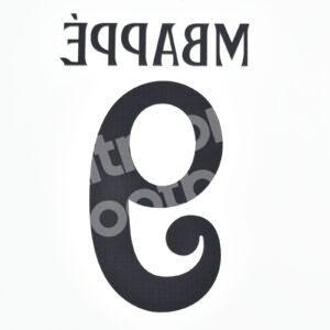 2024-25 Real Madrid Home Name Number Set #9 MBAPPE Champions League Repro - Image 3