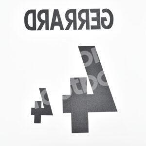 World Cup 2006 England Home Name Number Set #4 GERRARD  Repro - Image 3