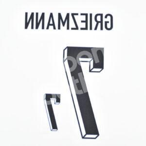 UEFA Euro 2024 France Away Name Number Set #7 GRIEZMANN Repro - Image 3