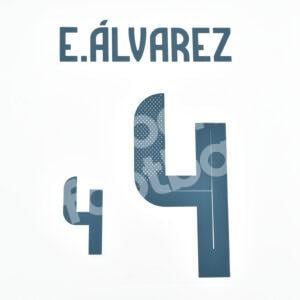 Copa America 2024 Mexico Away Name Number Set #4 Edson ALVAREZ Repro