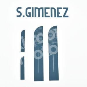 Copa America 2024 Mexico Away Name Number Set #11 Santiago GIMENEZ Repro