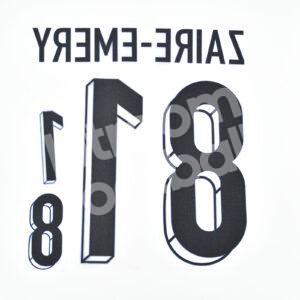 UEFA Euro 2024 France Away Name Number Set #18 ZAIRE-EMERY Repro - Image 3