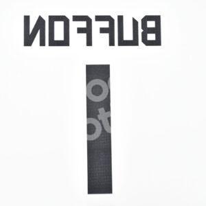 2010-12 Juventus Goalkeeper Name Number Set #1 BUFFFON Repro - Image 3