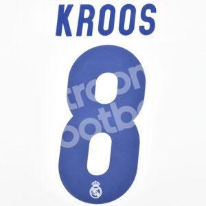 2016-17 Real Madrid Home Name Number Set #8 KROOS Repro