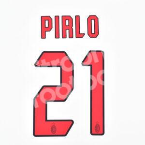 2004-07 AC Milan Away Name Number Set #21 PIRLO Repro