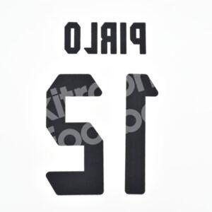 2004-07 AC Milan Away Name Number Set #21 PIRLO Repro - Image 3