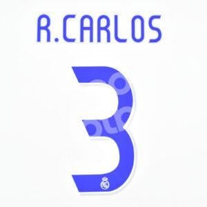 2006-07 Real Madrid Home Name Number Set #13 Roberto CARLOS Repro
