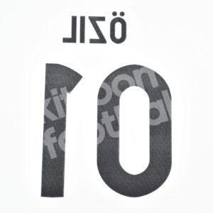 2012-13 Real Madrid Home Name Number Set #10 OZIL Repro - Image 3