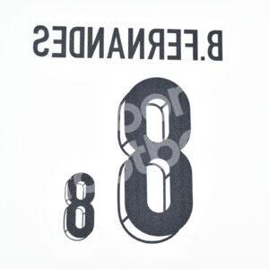 UEFA Euro 2024 Portugal Away Name Number Set #8 Bruno FERNANDES Repro - Image 3