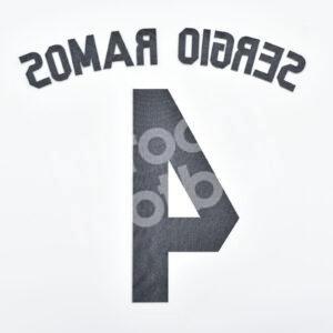 2014-15 Real Madrid Home Name Number Set #4 SERGIO RAMOS Repro - Image 3