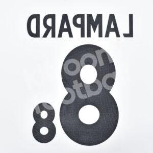 World Cup 2006 England Home Name Number Set #8 LAMPARD Repro - Image 3