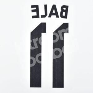 2014-15 Real Madrid Home Name Number Set #11 BALE Repro - Image 3
