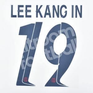 2023-24 PSG Paris Away Name Number Set #19 LEE KANG IN UCL Repro