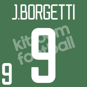 2003 Gold Cup Mexico Home Name Number Set #9 Jared BORGETTI Repro