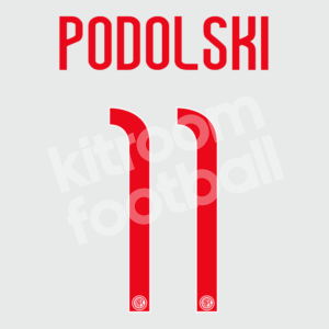 2014-15 Inter Milan Away Name Number Set #11 PODOLSKI Repro
