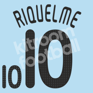 2008-09 Argentina Home Name Number Set #10 RIQUELME Repro