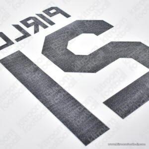 2010-12 Juventus Home Name Number Set #21 PIRLO Repro - Image 3