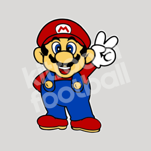 1997-98 Fiorentina Super Mario Sponsor Patch Nintendo Retro - Image 1