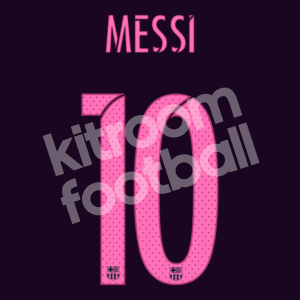 2016-17 Barcelona Away Name Number Set #10 MESSI Repro
