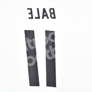 2016-17 Real Madrid Home Name Number Set #11 BALE Repro - Image 3