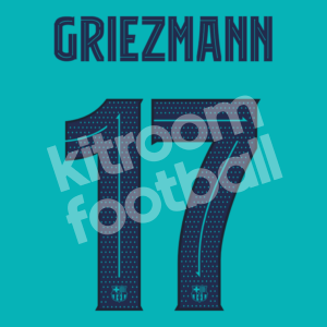 2019-20 Barcelona Third Name Number Set #17 GRIEZMANN Champions League Repro
