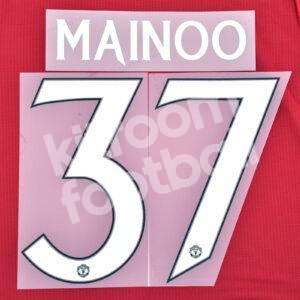 2023-25 Manchester United Home Name Number Set #37 MAINOO Cup Repro - Image 1