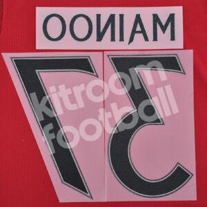 2023-25 Manchester United Home Name Number Set #37 MAINOO Cup Repro - Image 3