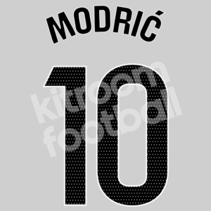 2024-25 Real Madrid Home Name Number Set #10 MODRIC La Liga Repro