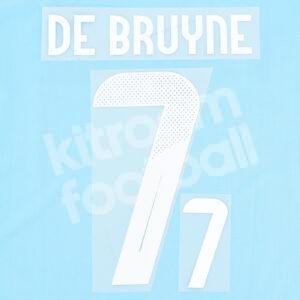 UEFA Euro 2024 Belgium Away Name Number Set #7 DE BRUYNE Repro