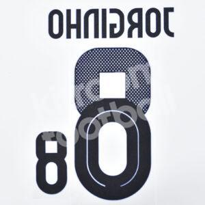 UEFA Euro 2024 Italy Away Name Number Set #8 JORGINHO Repro - Image 3