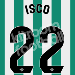 2023-24 Real Betis Expo 92 Name Number Set #22 ISCO Repro