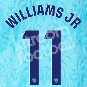 2023-24 Athetic Club Bilbao Away Name Number Set #11 Nico WILLIAMS JR Repro