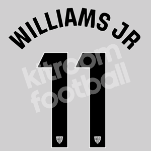 2023-24 Athetic Club Bilbao Third Name Number Set #11 Nico WILLIAMS JR Repro