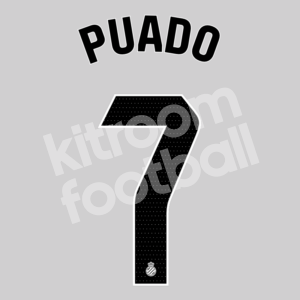 2023-24 Espanyol Home Name Number Set #7 PUADO Repro