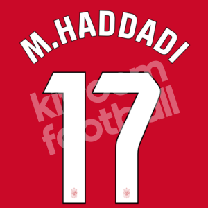2023-24 UD Las Palmas Away Name Number Set #17 Munir HADDADI Repro