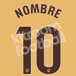 2024-25 Málaga CF Away Name Number Set Repro (Dorsal Nombre y Numero Segunda Equipacion)