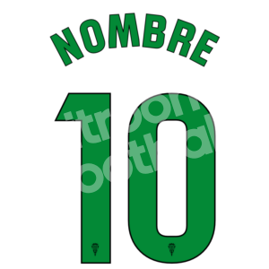 2024-25 Cordoba CF Home Name Number Set Repro (Dorsal Nombre y Numero Primera Equipacion) - Image 1