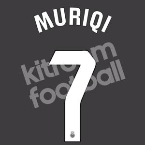 2023-24 Mallorca Away Name Number Set #7 MURIQI Repro