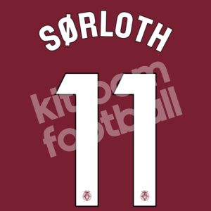 2023-24 Villarreal Away Name Number Set #11 SORLOTH Repro