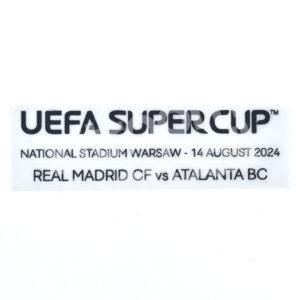 Original Player Issue 2024 Real Madrid Supercup Home Match Details Patch vs Atalanta