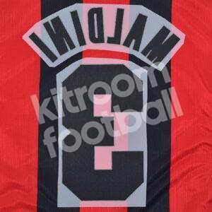 1998-00 AC Milan Home Name Number Set #3 MALDINI Repro - Image 3